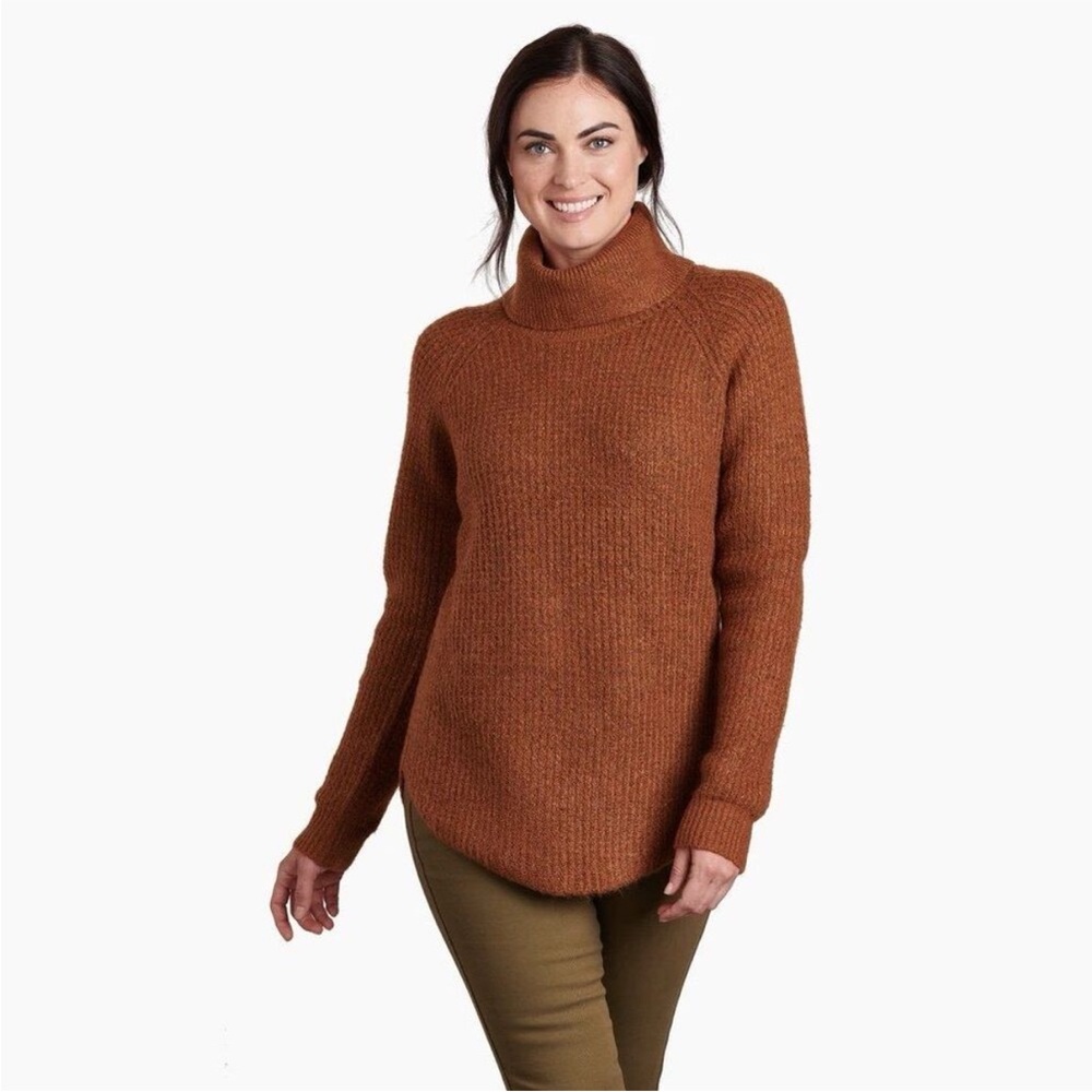 Kuhl Brown Sienna Brown Turtleneck Sweater Size Small